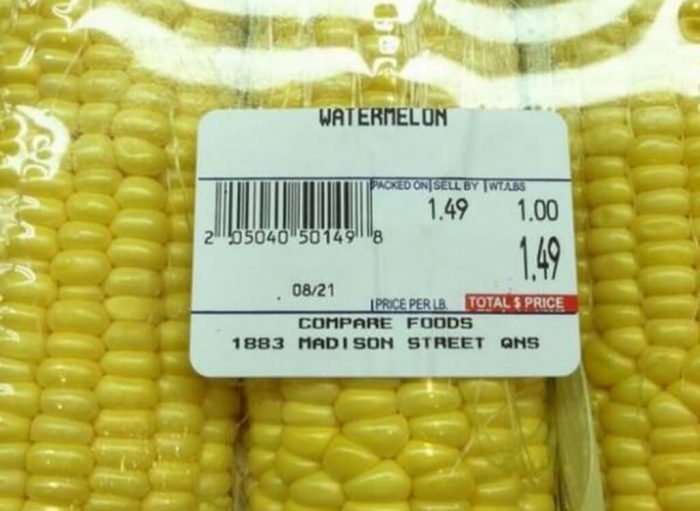 watermelons and corn